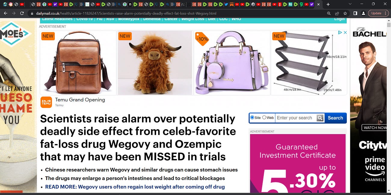 Wegovy and Ozempic: Scientists raise alarm over potentially deadly side effect from celeb-favorite fat-loss drugs that may have been MISSED in trials; Researchers warn Wegovy and similar drugs