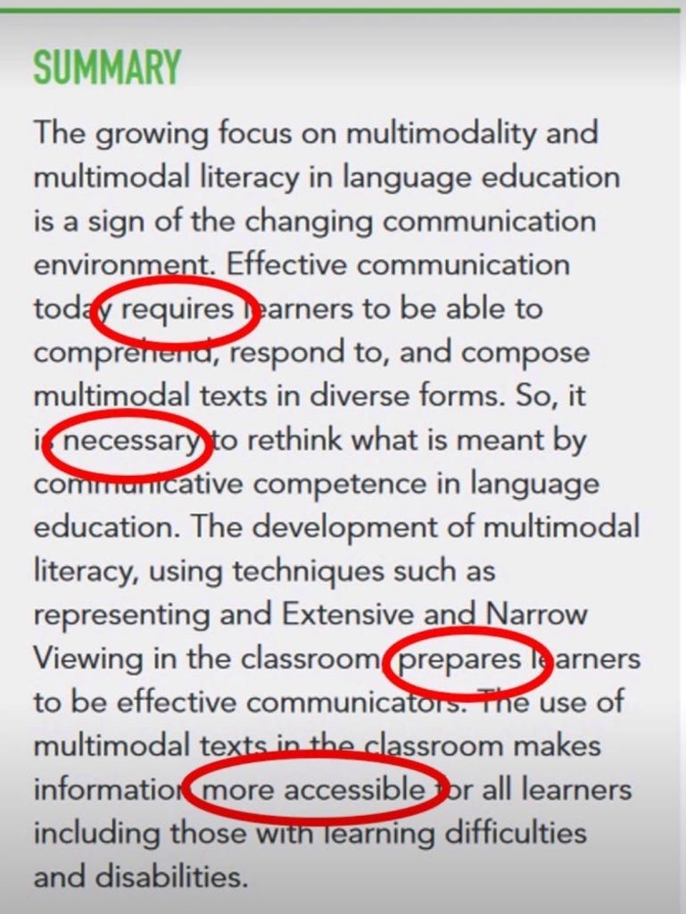 Multimodality - A Critique