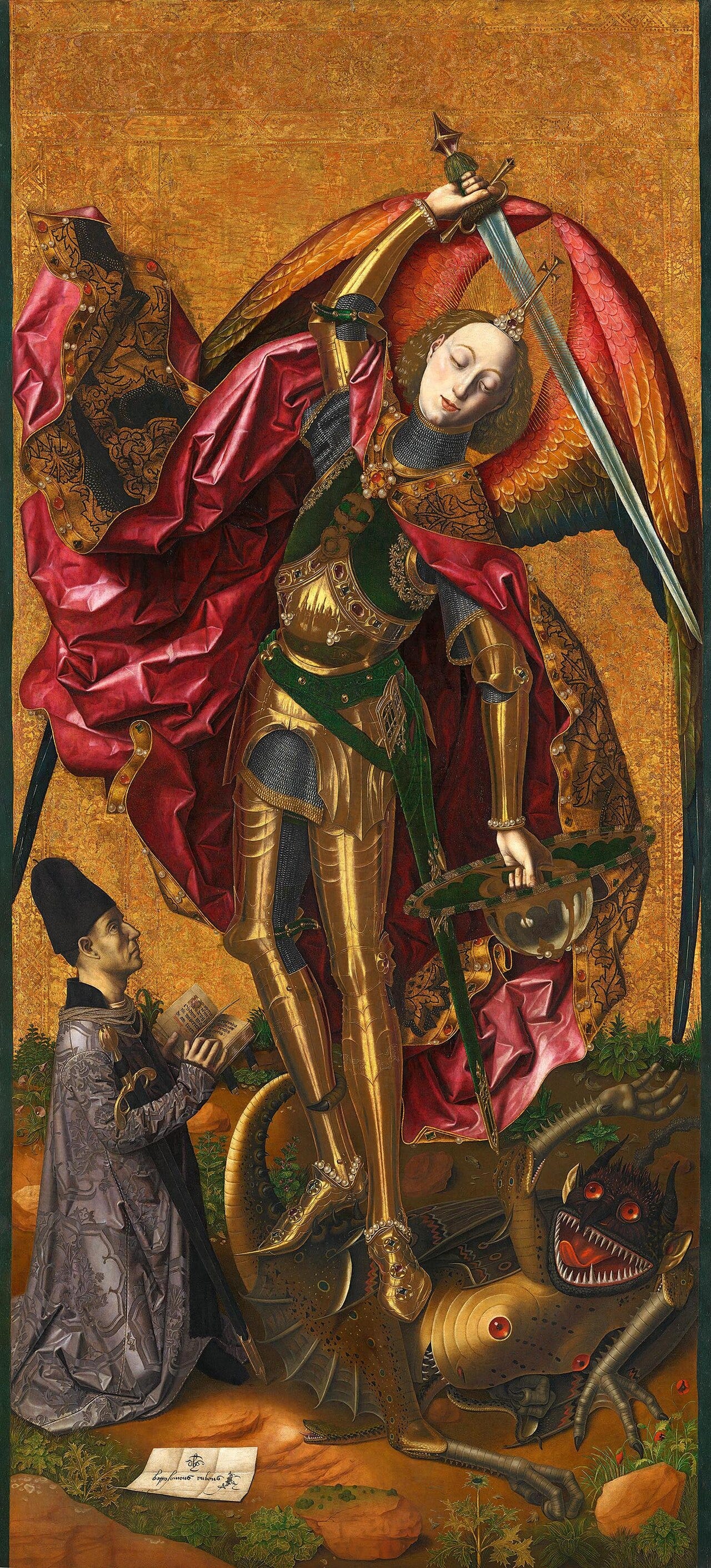 Bermejo Saint Michael gold armor Bermejo Saint Michael gold armor