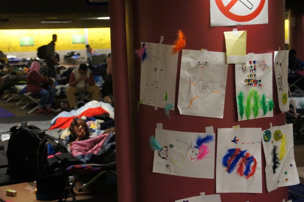 Underground in Salzburg with Syrian refugees Underground in Salzburg with Syrian refugees