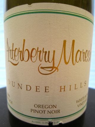 A – Arterberry Maresh Pinot Noir, White Rose Vineyard – CU Label A – Arterberry Maresh Pinot Noir, White Rose Vineyard – CU Label