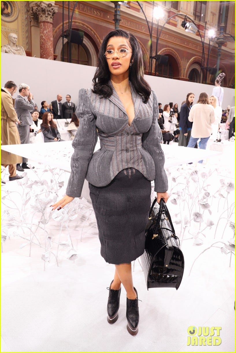 Image result for cardi b thom browne pfw