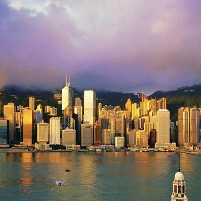 KM-284 Central from Tsim Sha Tsui at dawn - 1996