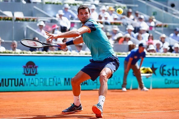 grigor dimitrov working balls for 2015 rome masters open grigor dimitrov working balls for 2015 rome masters open