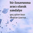 bir özsavunma aracı olarak sandalye 