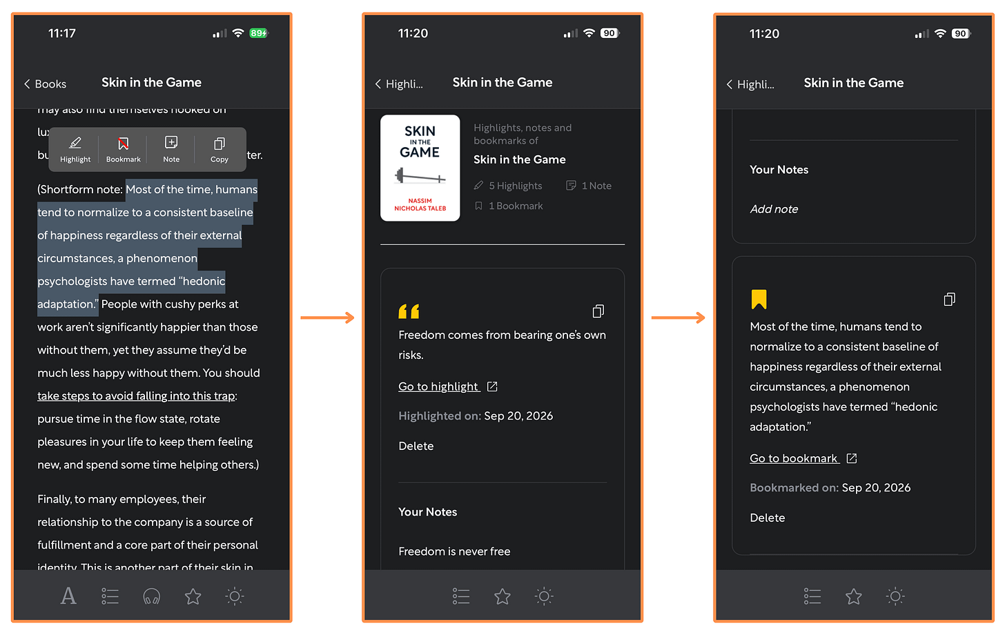 Highlights - Notes - Bookmarks Highlights - Notes - Bookmarks