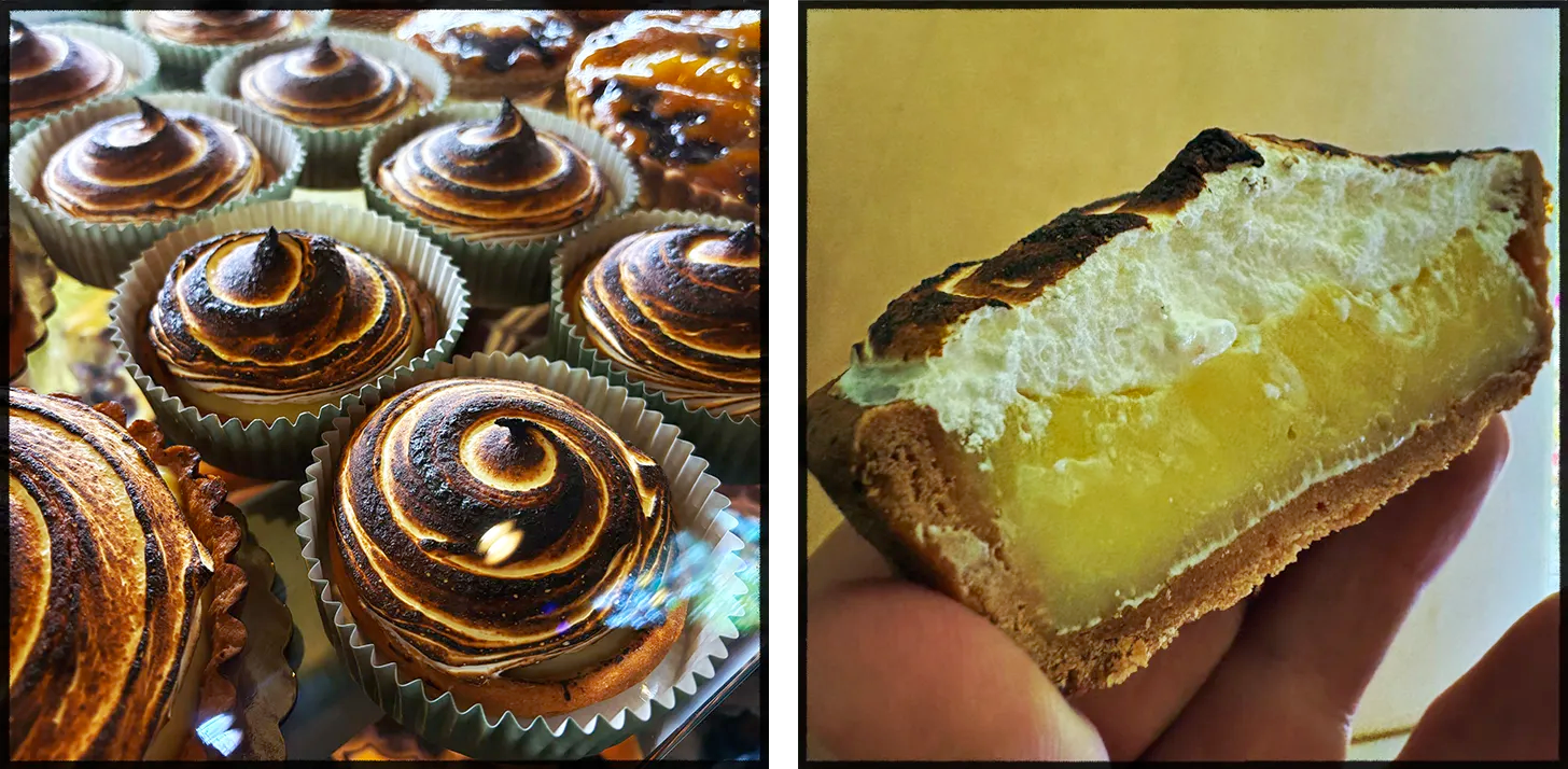 Lemon Meringue Tarts – outside and inside