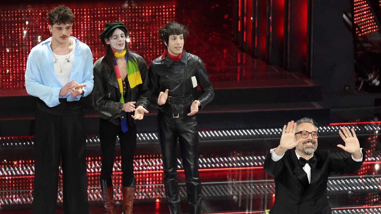 Il podio di Sanremo 2025