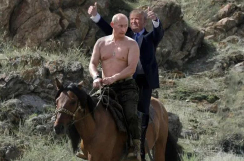 Trump Thirsting Out Loud About Fleeing To Russia To Be With Daddy-Mir Vladimir