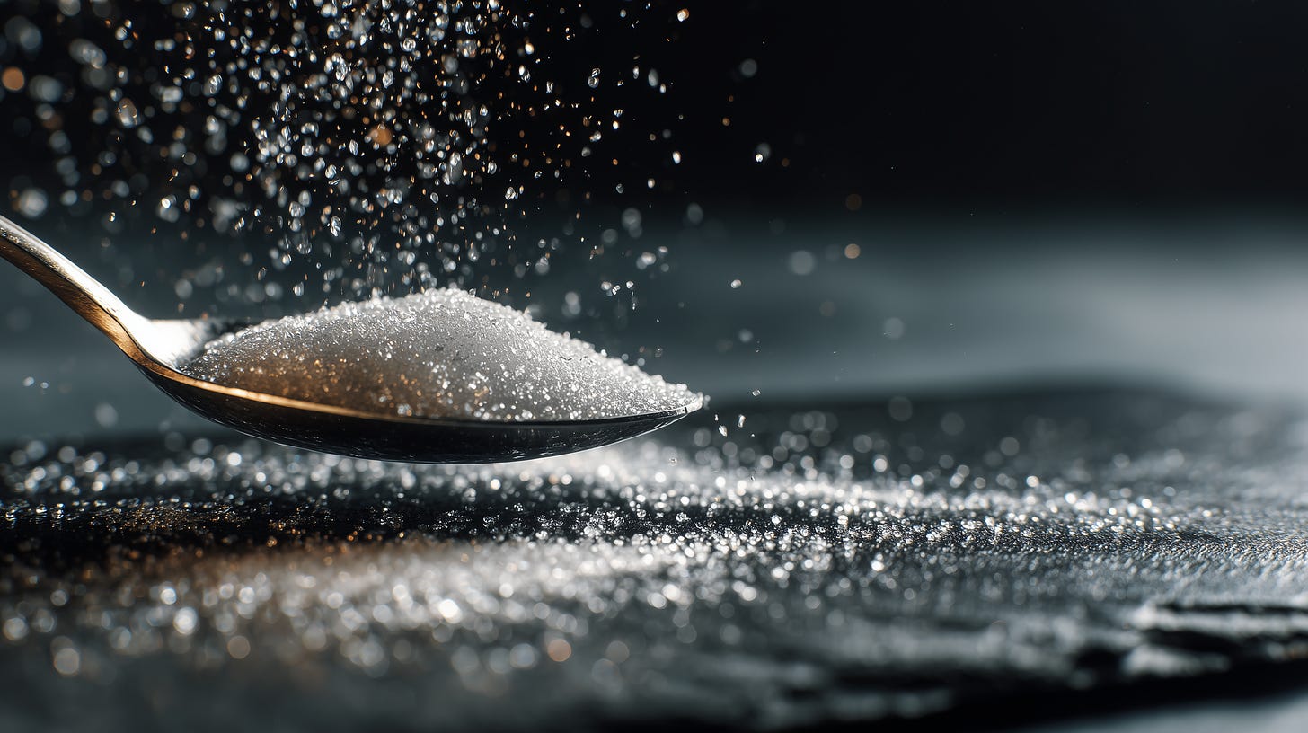 Spoonful of sweetener.