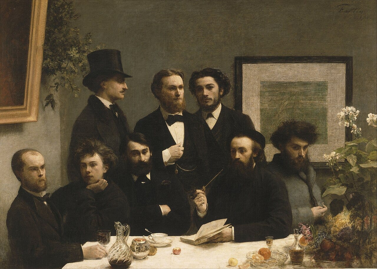 Group portrait by Fantin-Latour Group portrait by Fantin-Latour