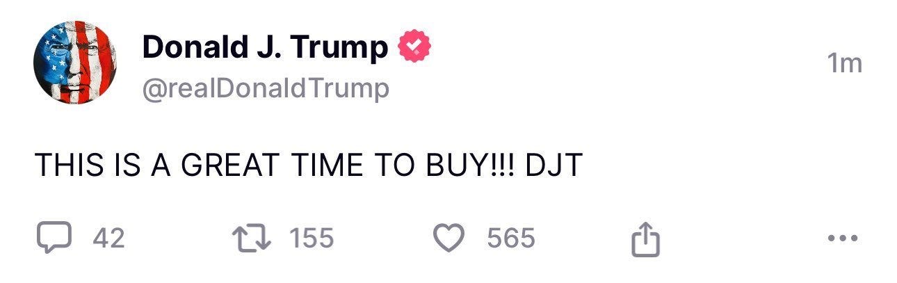The Kobeissi Letter on X: "Since President Trump's "Great Time To Buy"  Advice: 1. 90-day reciprocal tariff pause has been announced 2. Fed said  "absolutely" ready to stabilize market if needed 3.