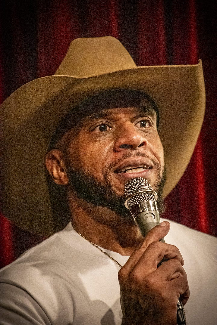 Fonzo Crow had the crowd rollin'