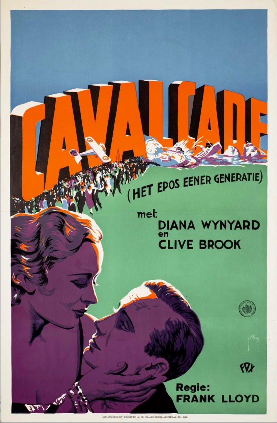 Dutch theatrical poster for Cavalcade (1933)