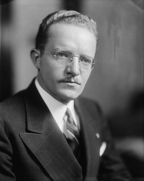 Fred Hartley looks like he is trying to understand how Model T can deliver him his burger.