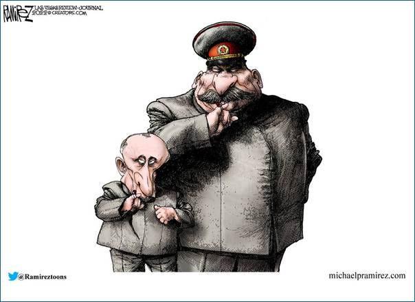 Putin is Stalin's mini-me | CARTOON | Michael Ramirez | Opinion