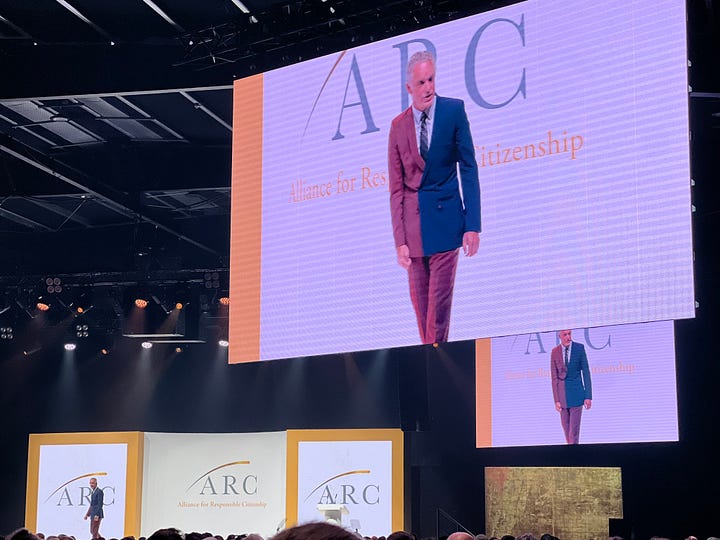 Jordan Peterson at the ARC launch