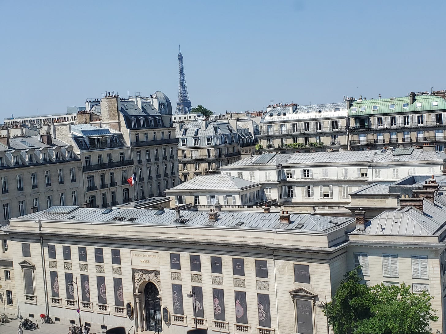 Eiffel Tower view from Orsay Museum