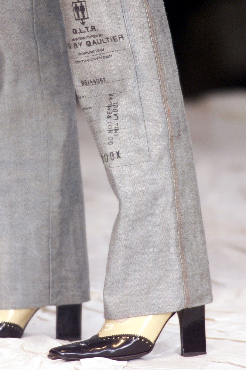 Image may contain Home Decor Linen Clothing Apparel Pants Human and Person