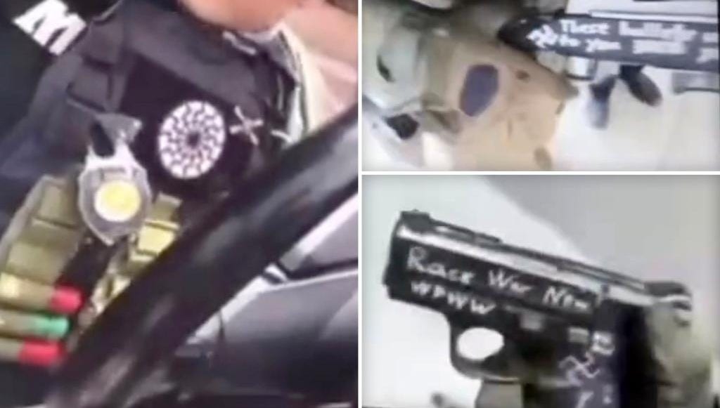 San Diego mosque shooter wore Nazi symbols, inscribed vile 3-word message  on guns in alleged video
