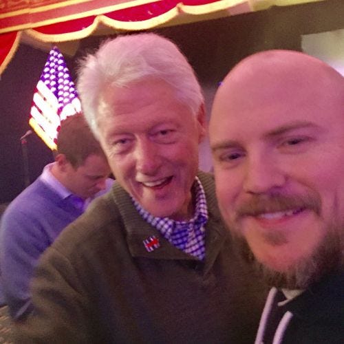 When Bill Clinton got to meet me. When Bill Clinton got to meet me.
