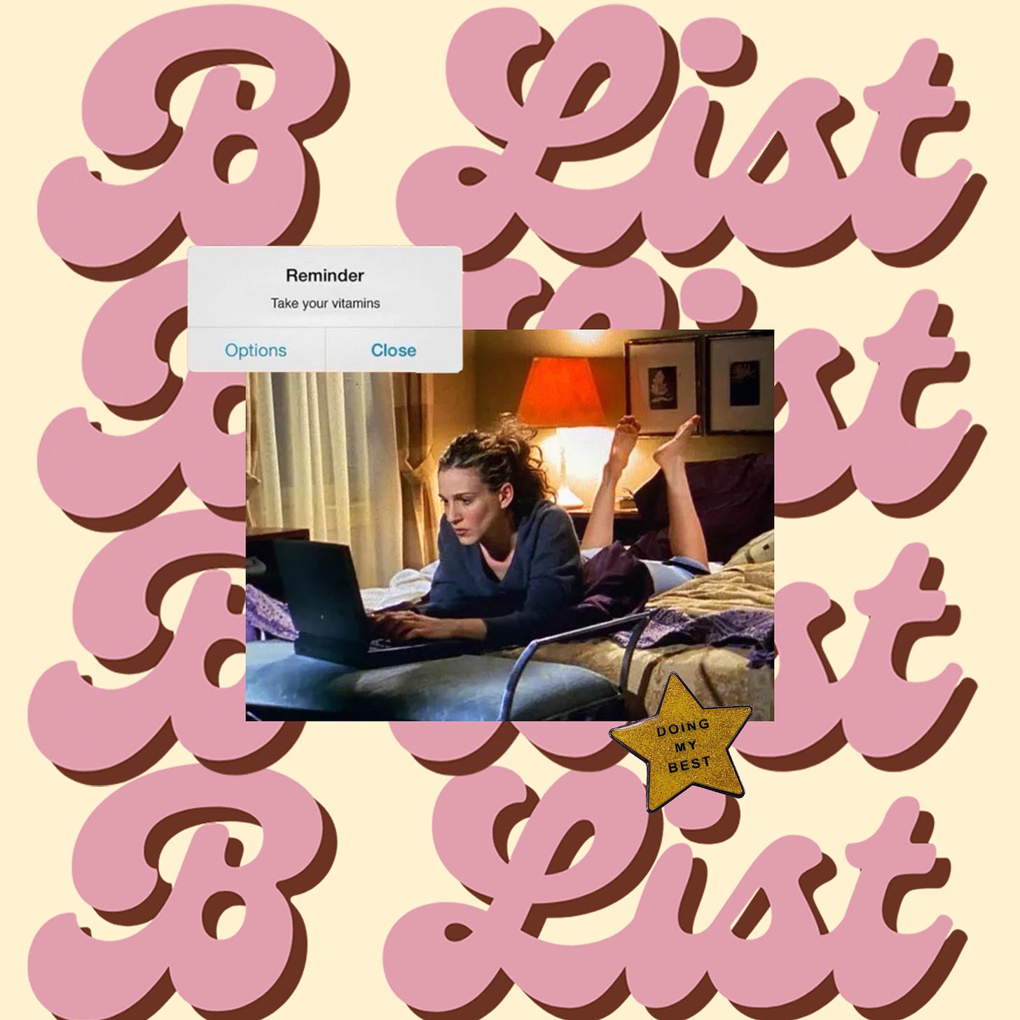 Carrie Bradshaw typing
