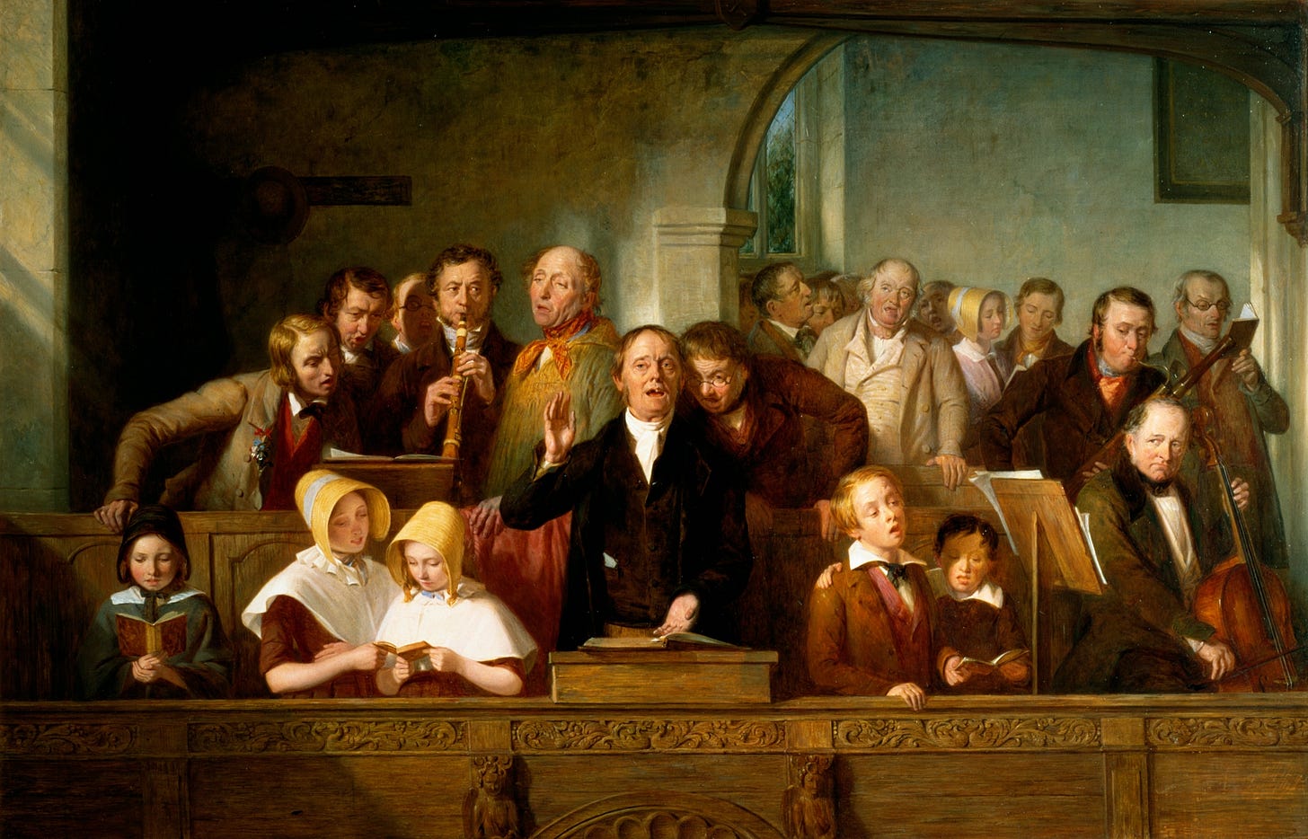 "A Village Choir" by Thomas Webster
