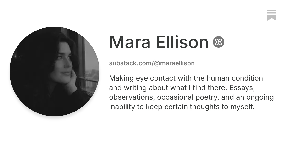 Mara Ellison | Substack