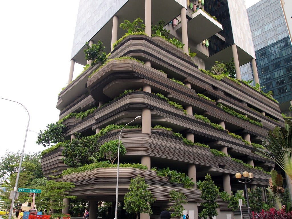 "ParkROYAL on Pickering, Singapore, by WOHA." by HeyItsWilliam is licensed under CC BY-ND 2.0