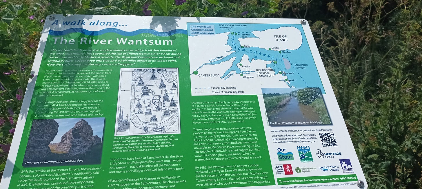Information board about The River Watsum