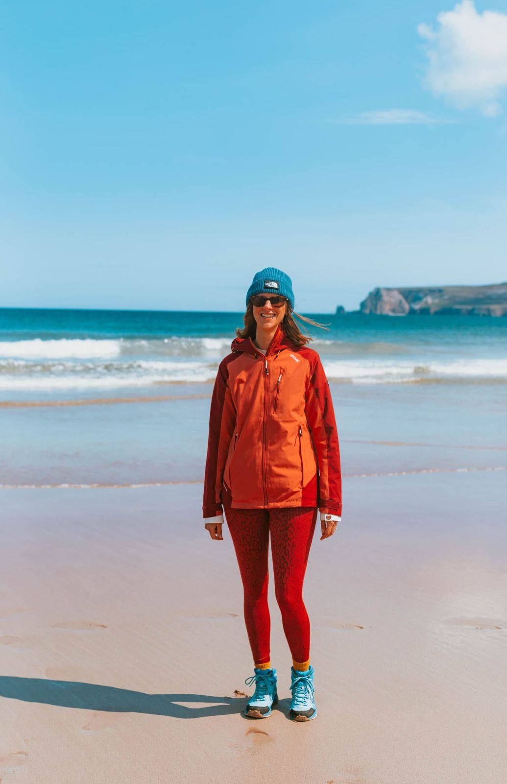 Picture of Hannah Wrathall on a beach