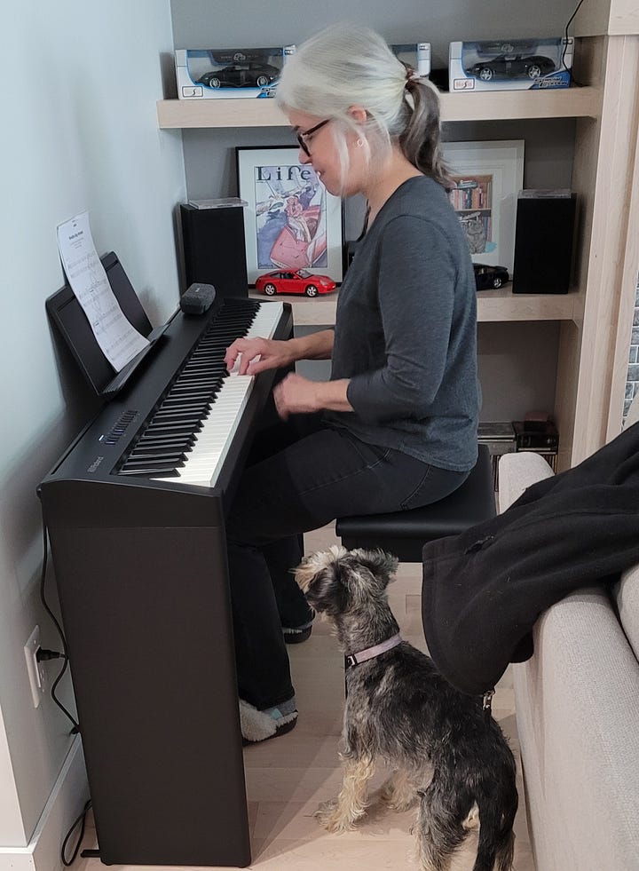 Playing piano and Word Vancouver with Winona Kent