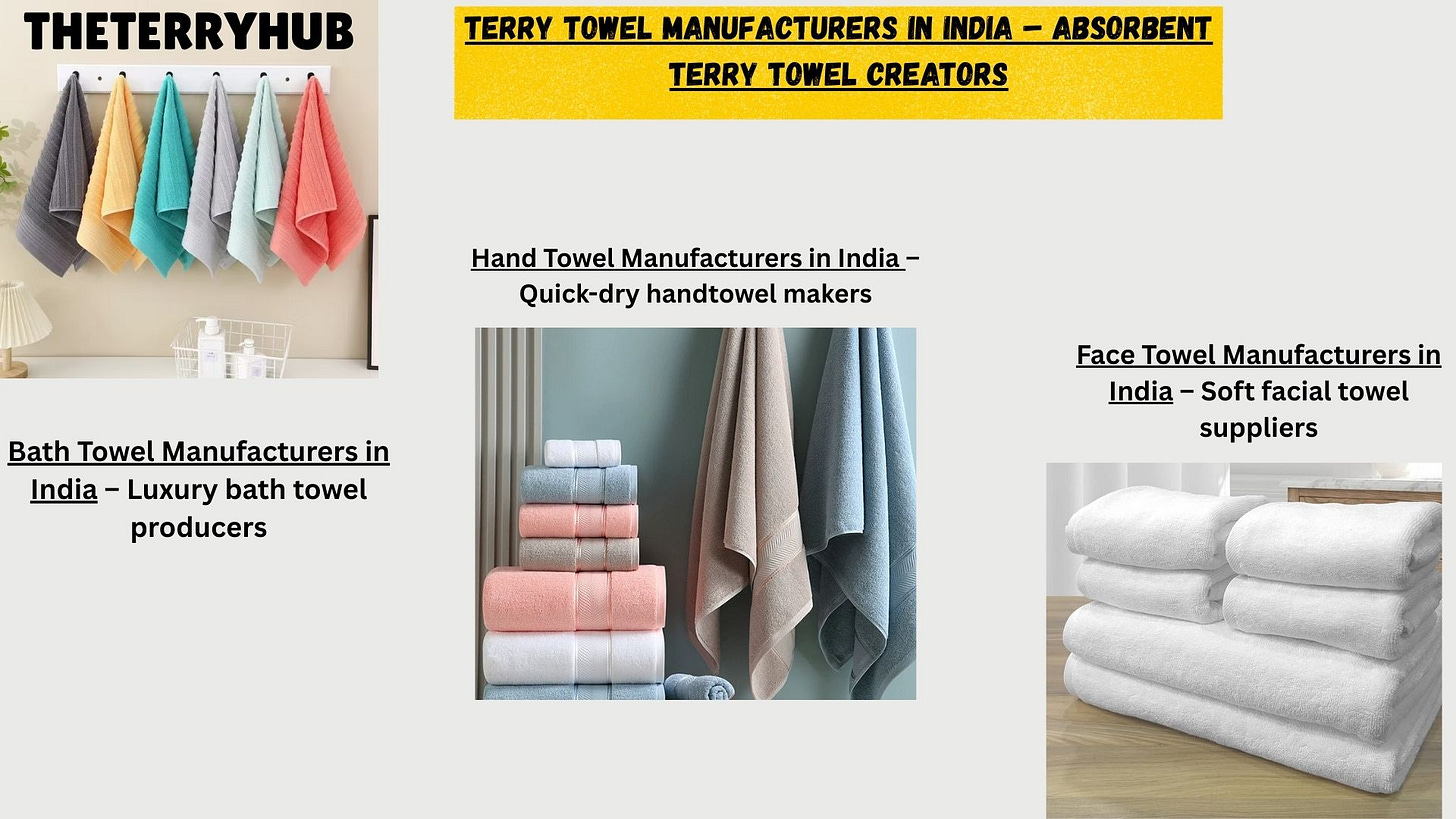 Terry Hub – Experience True Softness & Quality with India’s Leading Towel Manufacturers
