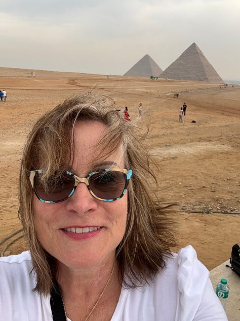 photos of Egyptian pyramids and Sphinx