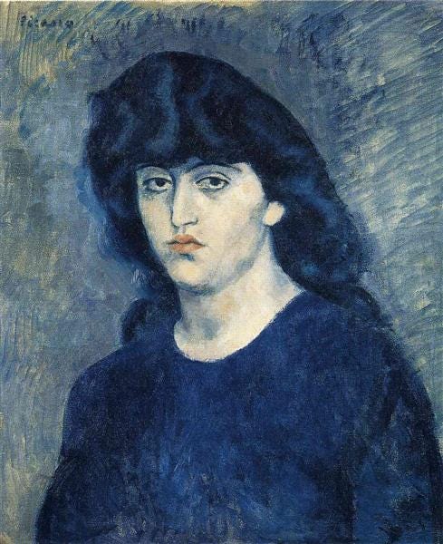 Portrait of Suzanne Bloch, 1904 - Pablo Picasso - WikiArt.org