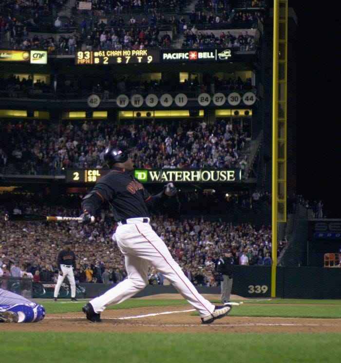The day Barry Bonds hit his 71st home run to break Mark McGwire's ...