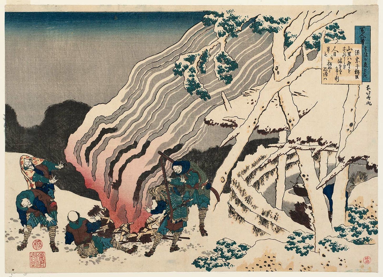 Katsushika Hokusai: "Minamoto no Muneyuki Ason" - Minneapolis Institute of  Arts - Ukiyo-e Search