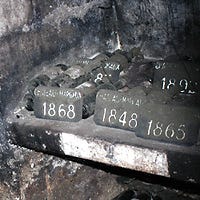 This dusty nook in Chateau Margaux' chai contains a treasure trove of 19th century bottles. I wanted to try one, but it is securely locked.
