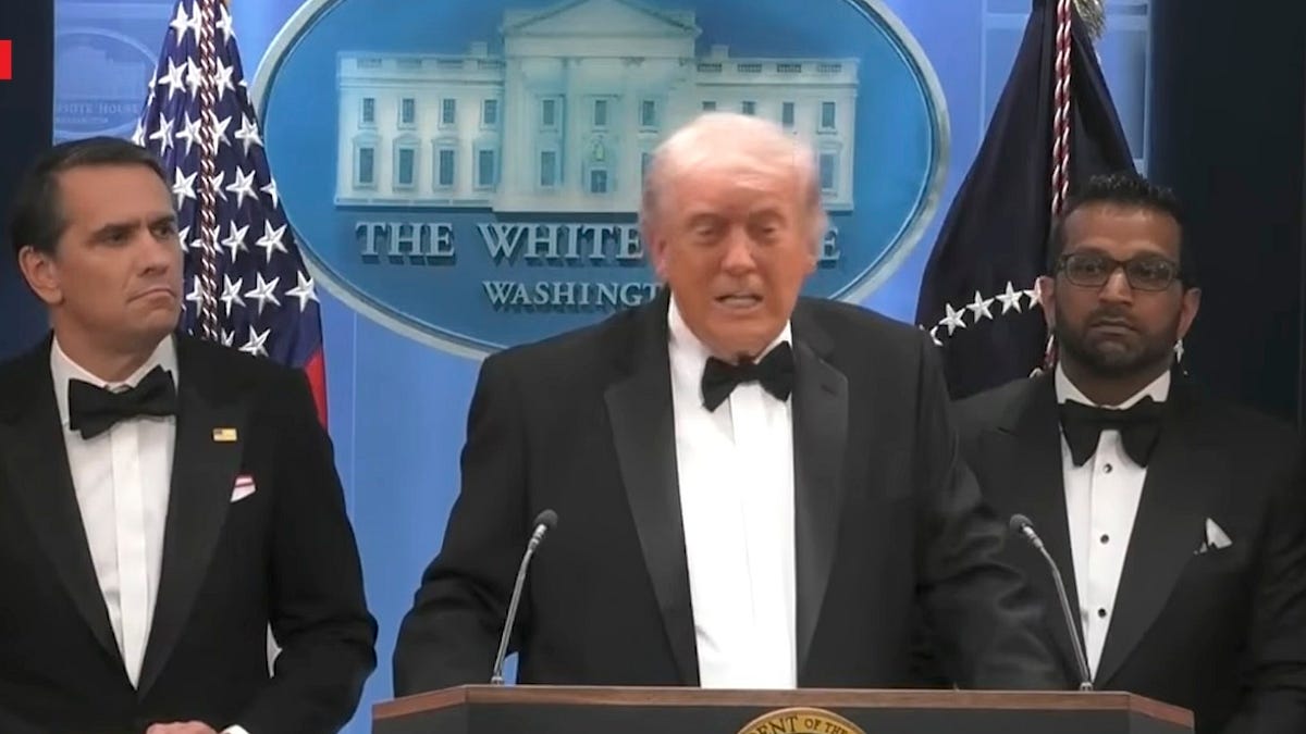 Trump Hears Gunshot At White House Correspondents' Dinner, He Can Have Ballroom Now?