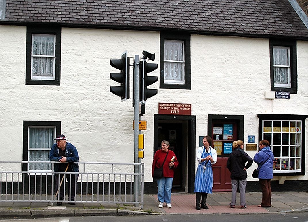 The world's oldest post office in the United Kingdom. The world's oldest post office in the United Kingdom.