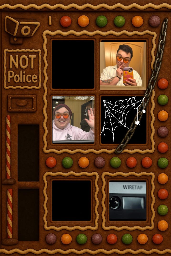 A gingerbread house that is NOT a secret police black site