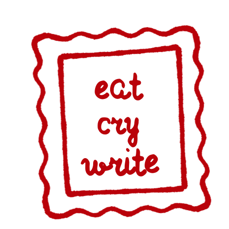 Eat, Cry, Write logo