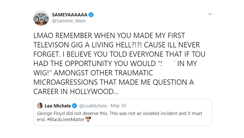 Lea Michele's 'hypocrisy' called out by Glee co-stars after her 'Black  Lives Matter' tweet