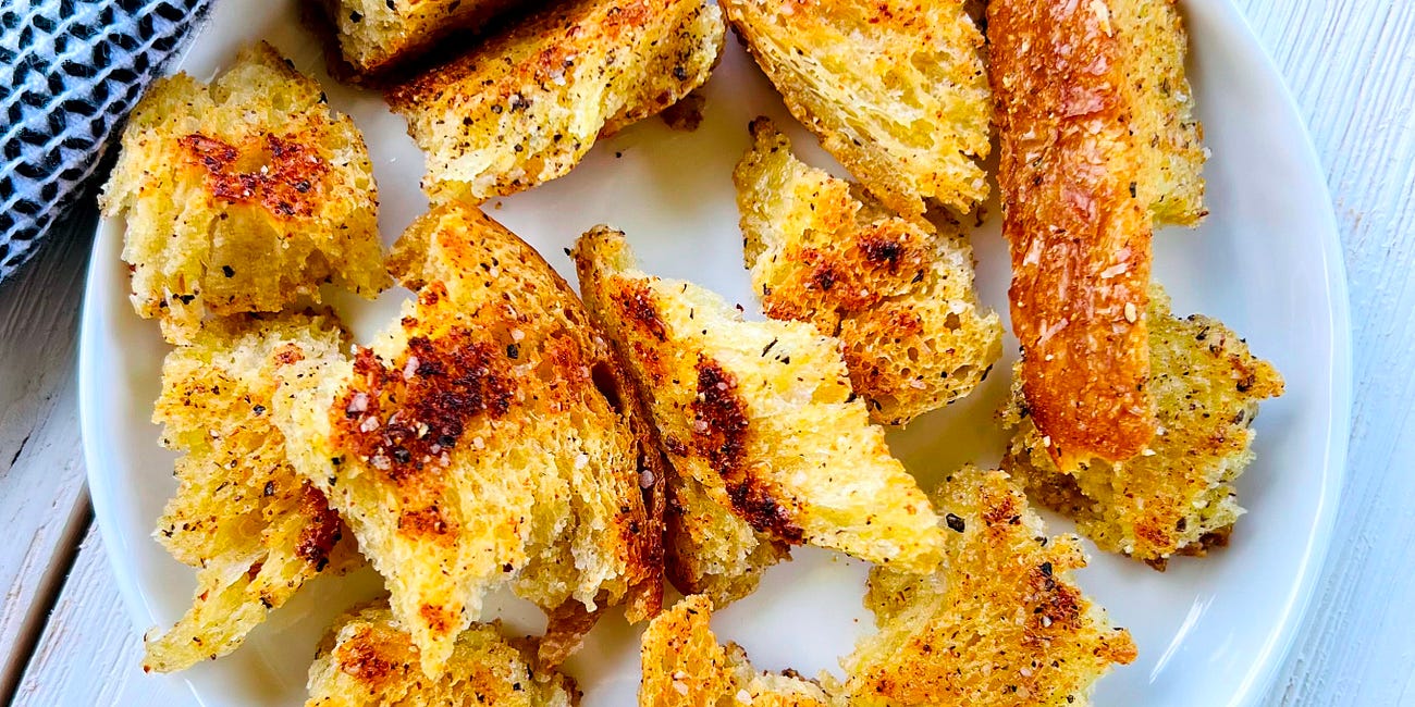 Homemade Pan-Seared Croutons