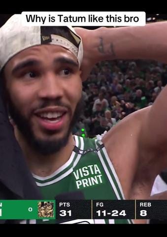 Tatum so corny 😂 #nba #nbaplayoffs #celtics #jaysontatum #fypツ | Jayson  Tatum | TikTok
