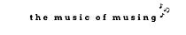 the music of musings