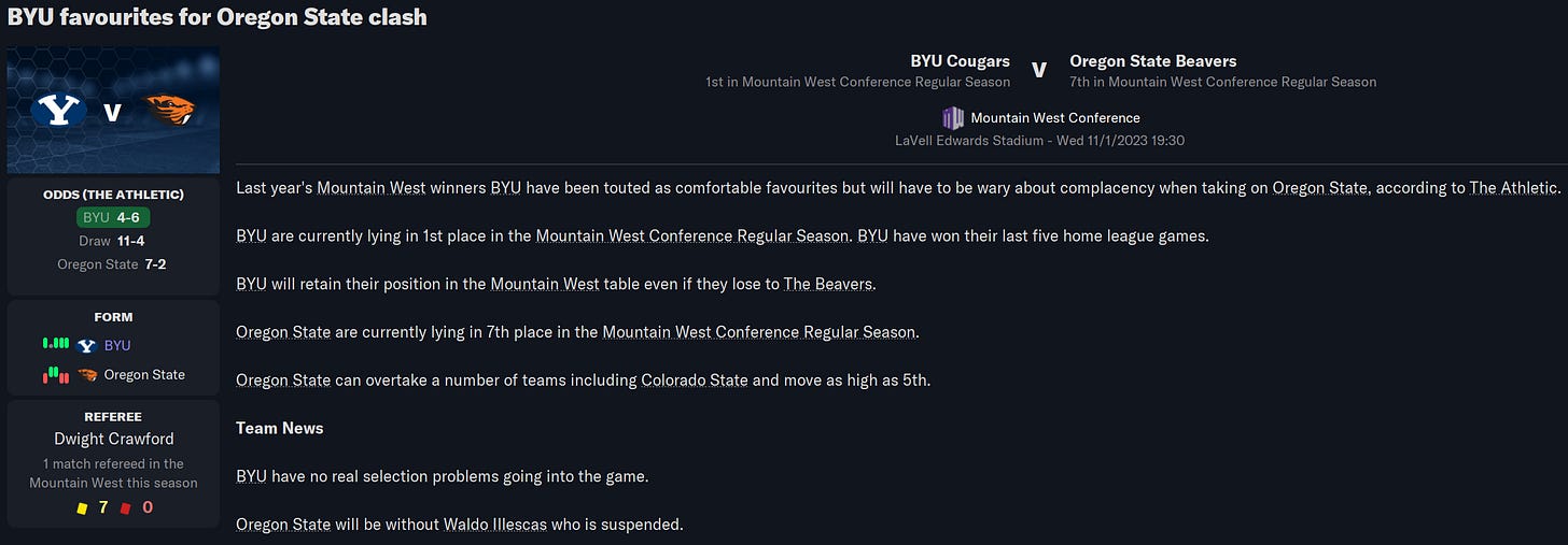 Football Manager 2023 Match Preview