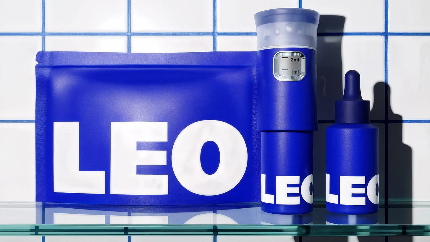 Branding and packaging for men's haircare brand Leo designed by Creative Spark Manchester