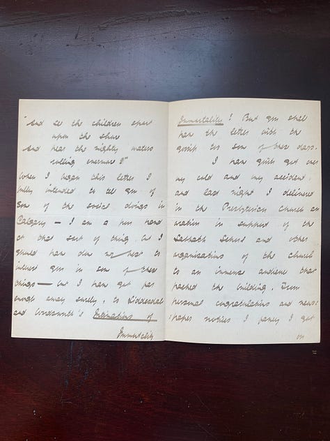 Ebenezer's January 12, 1891 letter written in tight cursive. 