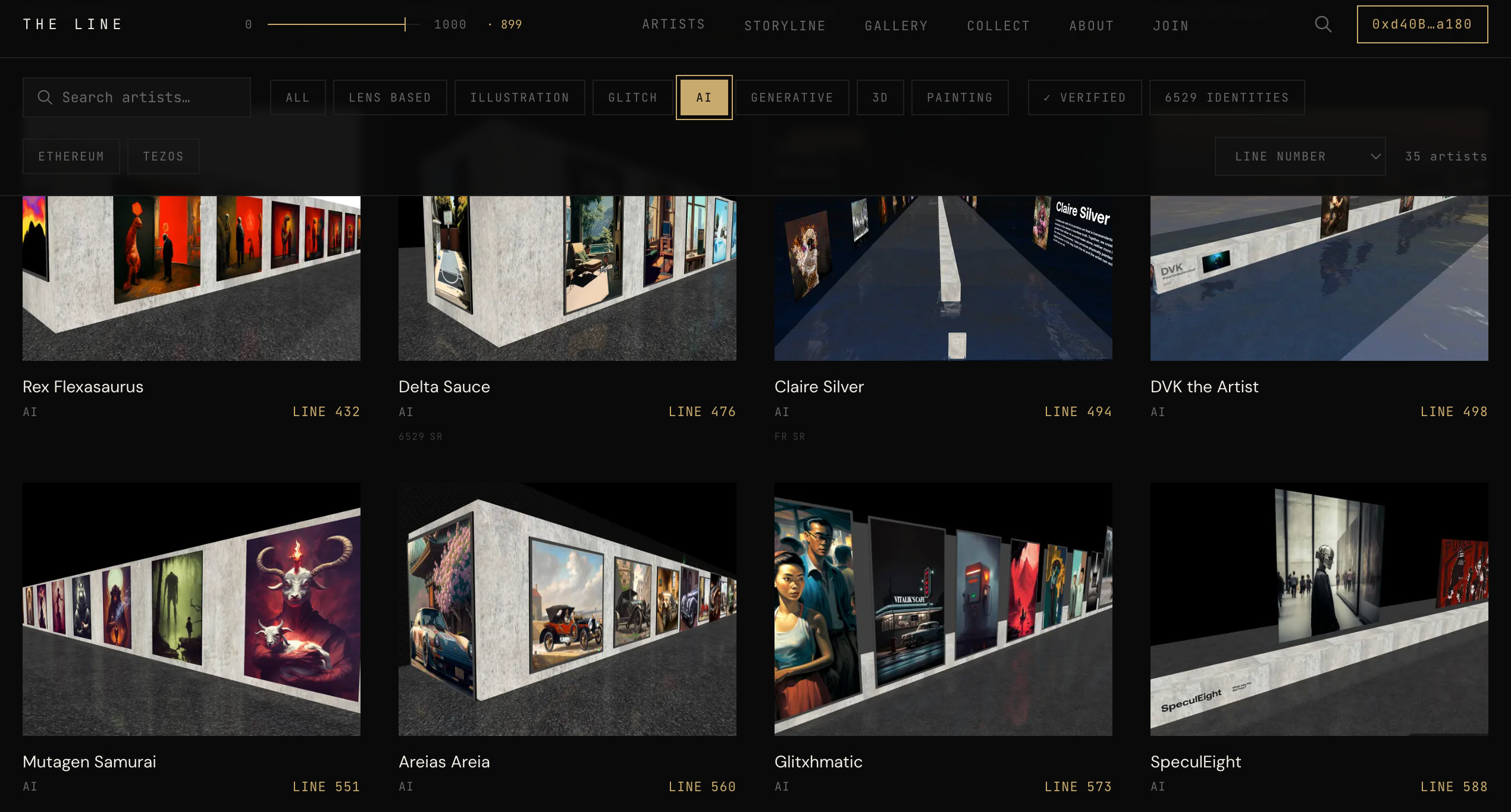 Artists who AI on The Line